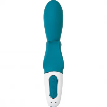 Нереалистичный вибратор SATISFYER Hug me, силикон, синий