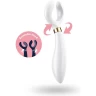 Ультрафункциональный вибромассажер SATISFYER PARTNER MULTIFUN 3 WHITE J2018-40-WHITE